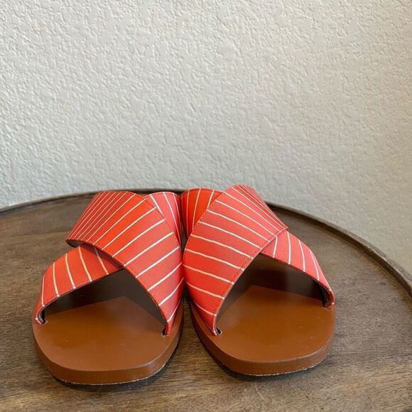 Lanapo Malta N6 Sandal Criss Cross Strap Canvas Leather Women’s 39 | US 8 - Picture 3 of 10